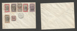 FRC - Madagascar. 1923 (22 Febr) Tamatave. Multifkd Uncirculated Envelope Usage Incl Sage Ovptd 1fr / 5fr Tied Cds. Fine - Sonstige & Ohne Zuordnung
