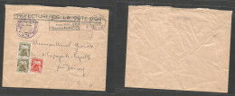 FRANCE - XX. 1964 (4 Aug) Dijon, Cote De Or - Darrey (5 Aug) Official Cacheted Envelope + Taxed + (x3) French Arrival P. - Autres & Non Classés