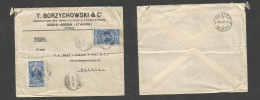 ETHIOPIA. 1932 (4 Sept) Addis Abeba - Switzerland, Murten (19 Sept) Comercial Multifkd Env. 4 Guerches Rate, Cds. Fine.  - Ethiopia