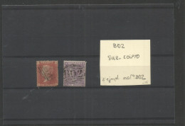 EGYPT. C. 1860s. GB 1d Red Pl 95 And 6d Lilac Large White Corner Letters, Pl 8, Cancelled BO". Minor Faults. Opportunity - Otros & Sin Clasificación