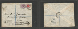 SOUTH AFRICA. 1911 (Oct 23) ORC, Pretoria - Neviges, Rhld, Germany (12 Nov) Registered Multifkd Env At 9d Rate, Cds + R- - Andere & Zonder Classificatie