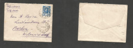RUSSIA. 1913 (14 July) Moscow - Germany, Berlin. Single 10k Blue TPO Oval Card. SALE. - Altri & Non Classificati