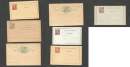 PORTUGAL-MOZAMBIQUE. C. 1905-1915. 7 Diff Mint Mouchon Types Stationaries Cards, Lettersheets, Dobles. Opportunity Group - Autres & Non Classés