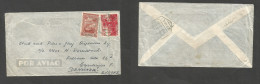PORTUGAL-MOZAMBIQUE. 1949 (6 Aug) Luabo - Denmark, Cph. Air Multifkd Mixed Issues Envelope, Tied Blue Hexag Ds. Fine Ori - Otros & Sin Clasificación