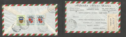 PORTUGAL-CABO VERDE. 1961 (29 Dec) Aeroporto De Sal - West Germany, Altena, Westfalen. Registered Reverse Air Multifkd E - Autres & Non Classés
