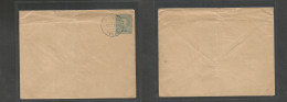 PORTUGAL-ANGRA. 1904 (12 Sept) 25rs Blue Mouchon Stationary Envelope. Pre-cancelled (specimen Type) VF Condition For Thi - Other & Unclassified