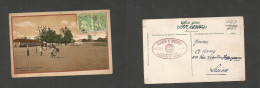 PORTUGAL-ANGOLA. 1928 (19 Abr) Benguela - Switzerland, Lausanne. Local Photo Multifkd Ceres Issues P. Card. SALE. - Other & Unclassified