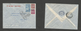 Portugal - XX. 1947 (3 March) Porto - Swizerland, Bern. Air Comm Multifkd Env + Caravela Issue PERFIN CA. SALE. - Other & Unclassified