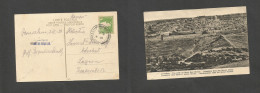 PALESTINE. 1931 (3 Apr) Jerusalem - Switzerland, Luzern. Fkd Ppc. SALE. - Palästina
