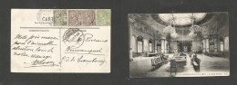 MONACO. 1908 (3 Feb) Montecarlo - Luxembourg, Weiswampah (6 Feb) Multifkd Ppc. Casino. Scarce Village Dest Cachet. SALE. - Autres & Non Classés