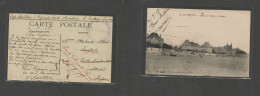 MILITARY MAIL. 1917 (2 July) France, WWI Ecole Aviation. Le Crotoy - Dijon. FM Military Air Cachet. VF. SALE. - Correo Militar (PM)