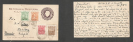 MEXICO - Stationery. 1916 (1-2 June) DF - Germany, Heidelberg 1c Lilac + 4 Diff Adtl, Stat Card, Cds Grill. Fine. Some S - Mexiko