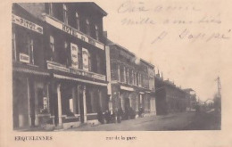 ERQUELINNES             RUE DE LA GARE.  HOTEL DU MIDI      PRECURSEUR   +  TIMBRE - Erquelinnes