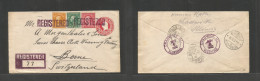 USA - XX. 1922 (6 Nov) Chadwick, Ill - Switzerland, Bern (20 Nov) Registered 2c Red Stat Env + Three Adtls, On Multicolo - Sonstige & Ohne Zuordnung