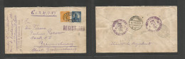 USA - XX. 1923 (12 July) Akron, DH - Germany, Braunshweig. Registered Multifkd Env At 15c Rate With Special Cachet "foun - Altri & Non Classificati