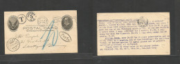 USA - Stationery. 1906 (Feb 9) NYC - Germany, Stuttgart (20 Febr) 1c Black Mc Kimley Stat Card, Taxed Insuff + Various A - Other & Unclassified