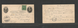 USA - Stationery. 1904 (Jan 9) St. Bernardi, Nebraska - Germany, Dusseldorf (23 Jan) 1c Black McKinley Stat Card + 1c Ad - Other & Unclassified