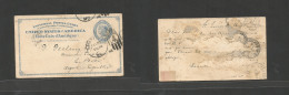 USA - Stationery. 1892 (Feb 29, Leap Year) St. Louis, Mo - Argentina, La Plata, South America (12 April) 2c Blue Stat Ca - Otros & Sin Clasificación