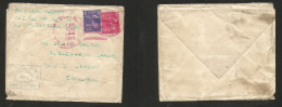 USA - Prexies. 1944 (3 Aug) Apo 33. WWII - UK, England. Multifkd Censored Env. Fine. SALE. - Other & Unclassified