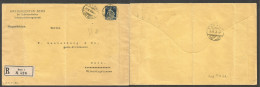 Switzerland - Stationery. 1918 (31 May) Bern Local Registered Stat Env 25c Blue Private Print Kreisagentur. Scarce. SALE - Sonstige & Ohne Zuordnung