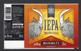 Etiquette De Bière IEPA  -  Brasserie  Akerbeltz  à  Ascain   (64) - Birra