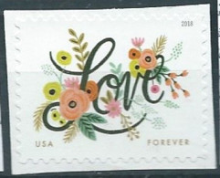 VERINIGTE STAATEN ETAS UNIS USA 2018 LOVE FLOURISHES F USED ON PAPER SN 5255 MI 5459 YT 5077 - Oblitérés