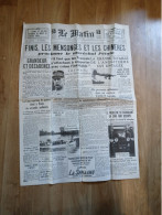 Journal -le Matin - 14 Aout 1940 - Marechal Petain Finis Les Mensonges Et Les Chimeres  - Bataille De L'angleterre - Autres & Non Classés