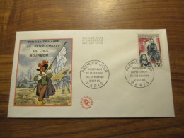 FDC - 1er Jour - France - 1965 - Tricentenaire Du Peuplement De L'ile Bourbon - 1960-1969