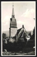 AK Ober-Schreiberhau /Riesengebirge, An Der Evgl. Kirche  - Schlesien