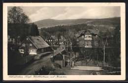 AK Schreiberhau, Winklerstrasse Mit Gasthaus Marienbad Und Blick Zum Hochstein  - Schlesien