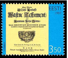 (!) 1997 Estonia Estland Estonie 311th Anniversary Of Publication Of Wastne Testament  Mi.Nr. 311 MNH - Estonia