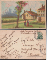 CARTOLINA : ARTISTICA PAESAGGIO  Viaggiata 1946?. /3 - Other & Unclassified