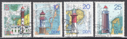 Germany Democratic Republic 1975 Stamps Issued For Lighthouses In Fine Used - Used Stamps