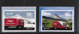 Iceland 2013 MNH Europa. Postal Transport S/A Booklet Stamps - Neufs