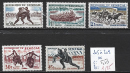 SENEGAL 205 à 209 ** Côte 5.50 € - Sénégal (1960-...)
