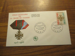 FDC - 1er Jour - France - 1965 - Cinquantenaire De La Croix De Guerre - 1960-1969