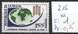 SENEGAL 216 ** Côte 1 € - Sénégal (1960-...)