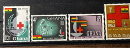 Ghana MNH  1963 Red Cross Centenary - Croix-Rouge