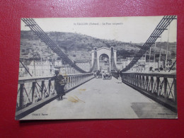 Carte Postale CPA - St VALLIER (26) - Le Pont Suspendu (B411) - Andere & Zonder Classificatie
