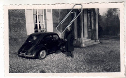 PHOTO  AUTOMOBILE VOITURE ANCIENNE RENAULT 4 CV - Coches