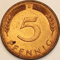 Germany Federal Republic - 5 Pfennig 1981 D, KM# 107 (#4595) - 5 Pfennig