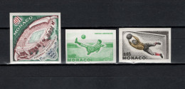 Monaco 1963 Football Soccer 3 Proofs MNH -scarce- - Unused Stamps