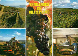 Vignes - Vendanges En Champagne - Multivues - Pressoir - Vendanges - Raisins - Vin - CPM - Voir Scans Recto-Verso - Wijnbouw