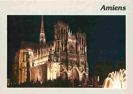 80 - Amiens - La Cathédrale Notre Dame - Vue De Nuit - CPM - Voir Scans Recto-Verso - Amiens