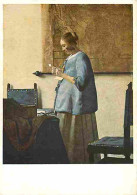 Art - Peinture - Johannes Vermeer Dit Jan Vermeer De Delft - Femme Lisant Une Lettre - Amsterdam - Rijksmuseum - CPM - V - Peintures & Tableaux