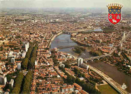 31 - Toulouse - Vue Générale Aérienne Sur La Garonne - Ponts - Blasons - CPM - Voir Scans Recto-Verso - Toulouse