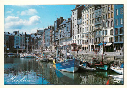 14 - Honfleur - Le Vieux Bassin, Le Quai Ste-Catherine Et Ses Façades Typiques - Bateaux - Carte Neuve - CPM - Voir Scan - Honfleur