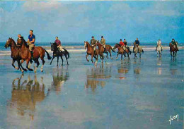 Animaux - Chevaux - Cavaliers Sur Ia Plage - Promenade équestre - Flamme Postale - CPM - Voir Scans Recto-Verso - Chevaux