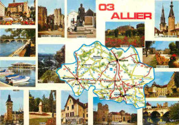 03 - Allier - Multivues - Carte Géographique Michelin - CPM - Voir Scans Recto-Verso - Otros & Sin Clasificación