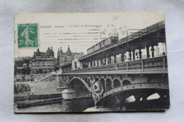 Cpa 1915, Paris 75, Passy, Le Pont Du Métropolitain, Métro - Métro